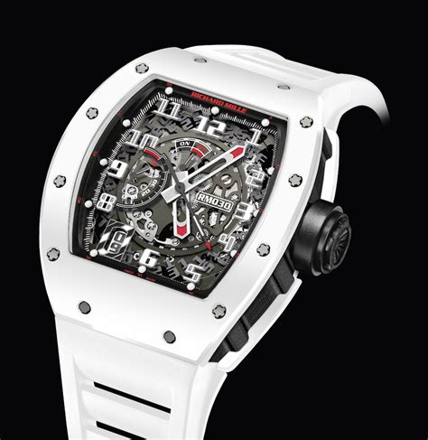 richard mille white and black